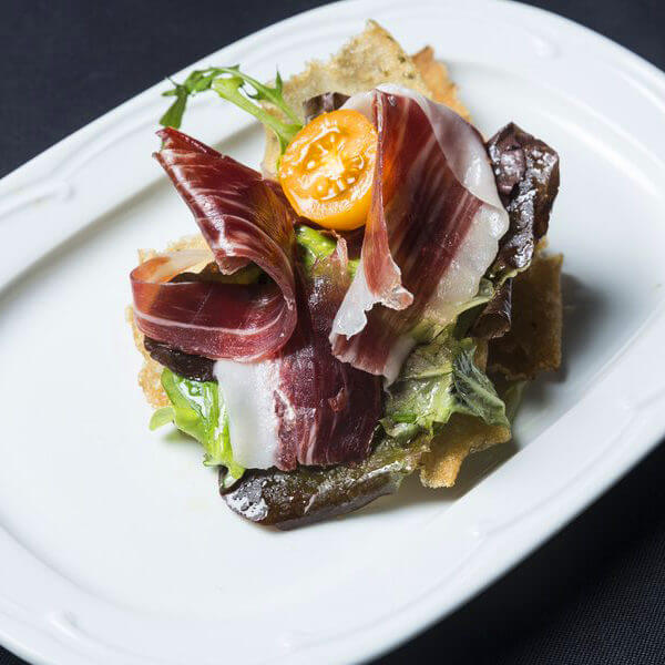 再生野菜「リボベジ」と生ハム