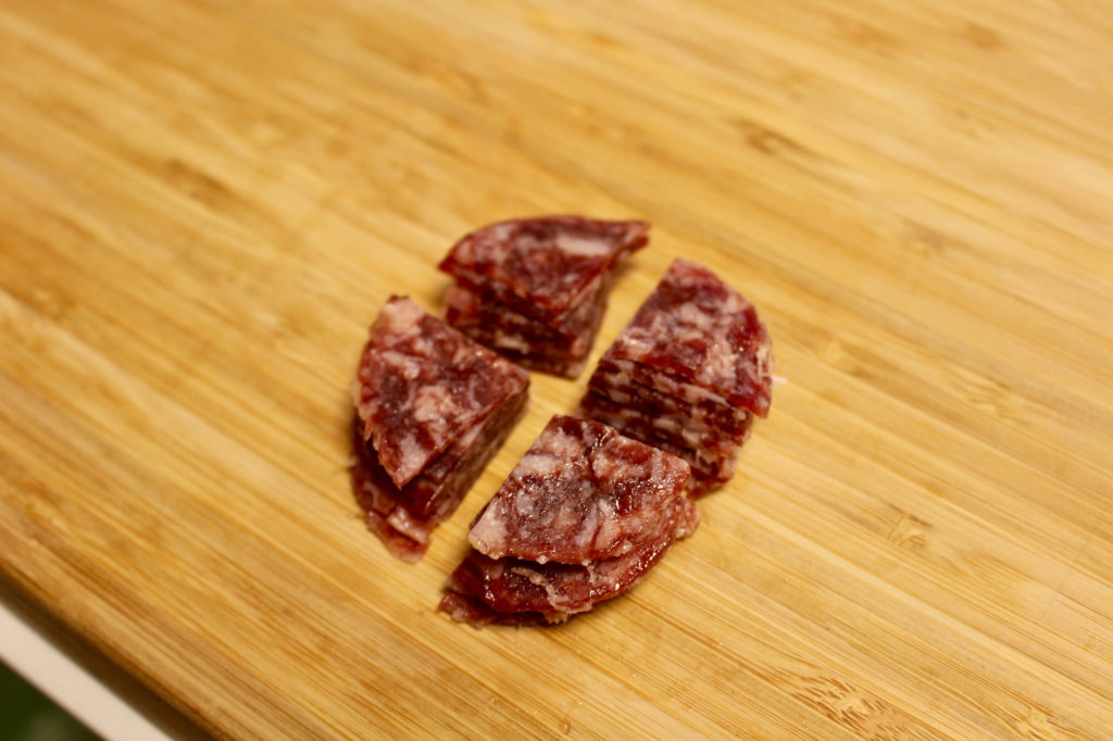 生ハムサラミチャーハンのレシピ_1