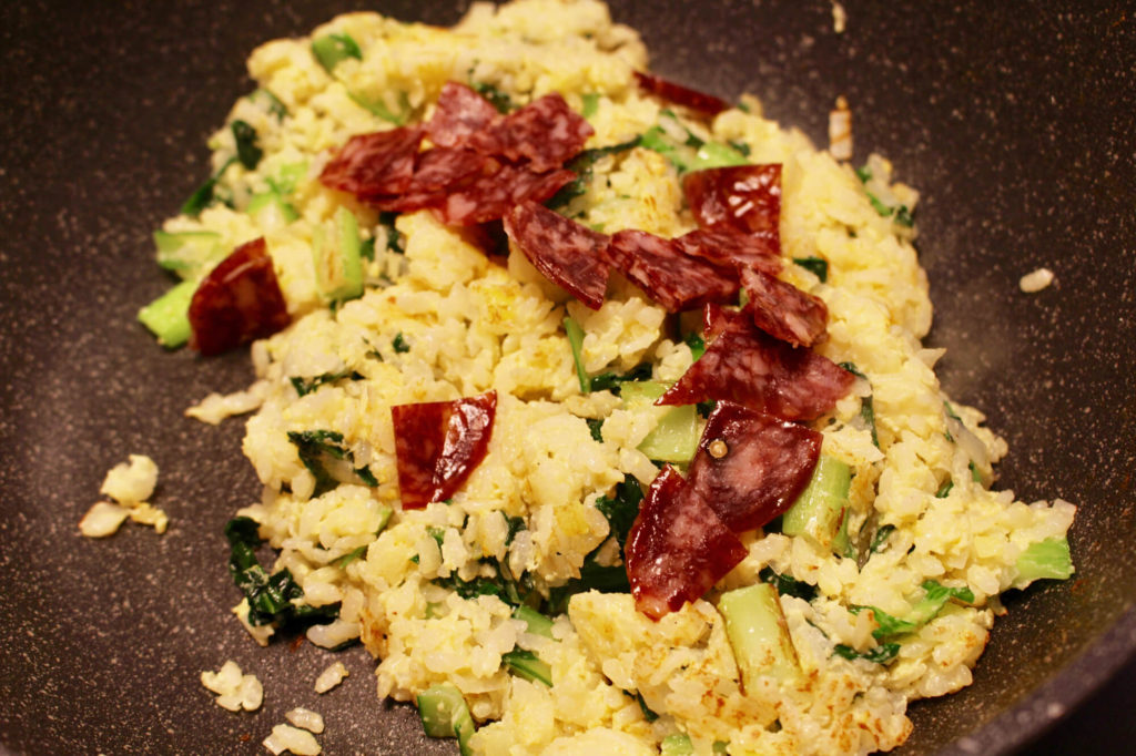 生ハムサラミチャーハンのレシピ_7