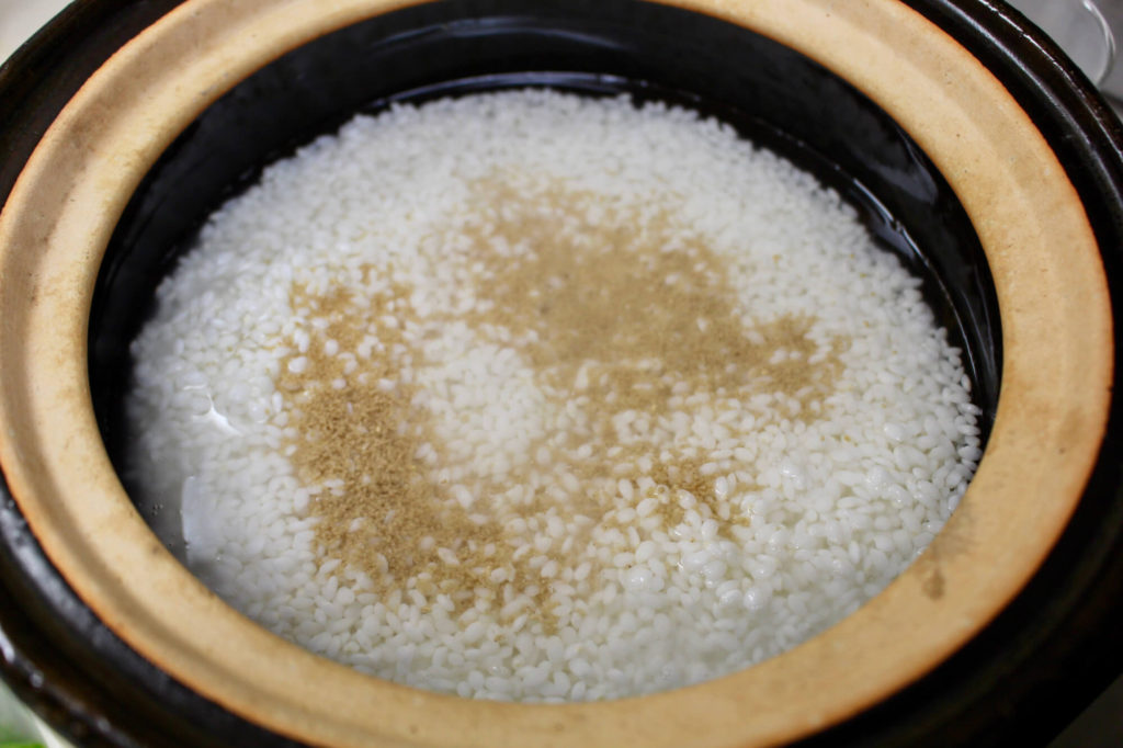 筍と菜の花のオリーブ炒め御飯_2