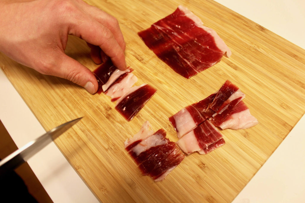 生ハムとニラの出汁巻き玉子_3