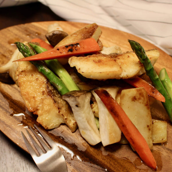 【レシピ】真鯛のソテー焼き野菜添え