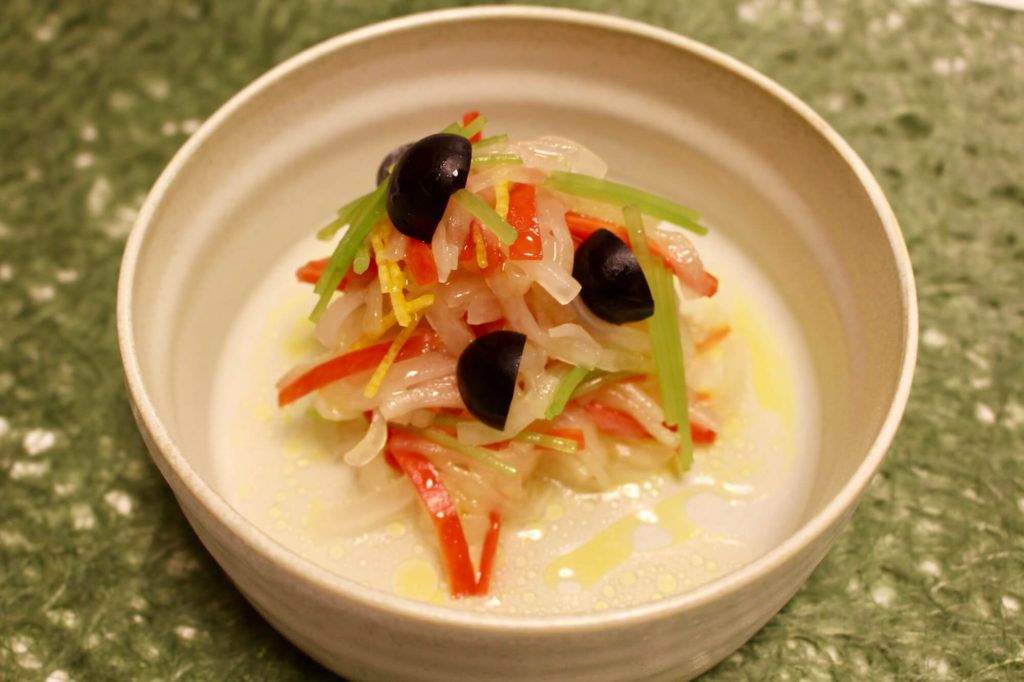 紅白なます　柚香オリーブ和え_完成