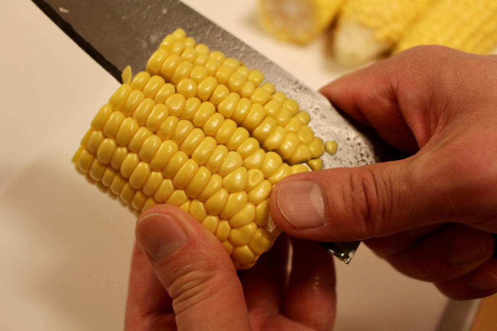 サルチチョン・イベリコ・ベジョータと玉蜀黍のご飯の作り方_1