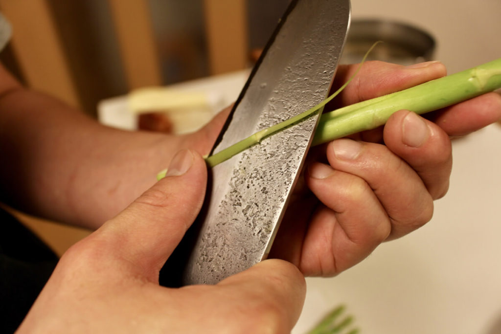 アスパラのチョリソ・イベリコ・ベジョータ、パイ包み焼きのレシピ_1
