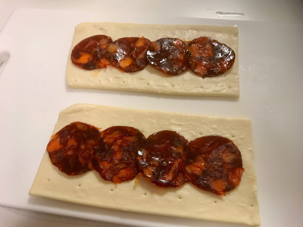 アスパラのチョリソ・イベリコ・ベジョータ、パイ包み焼きのレシピ_5