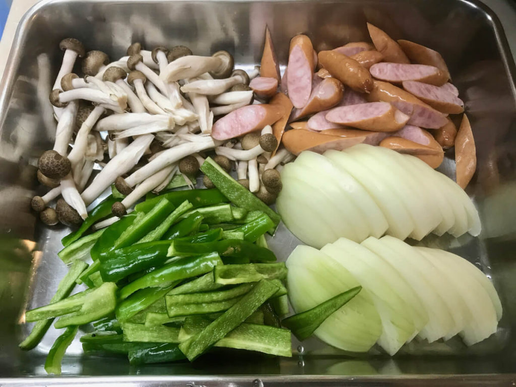 鉄板ナポリタンのレシピ_1