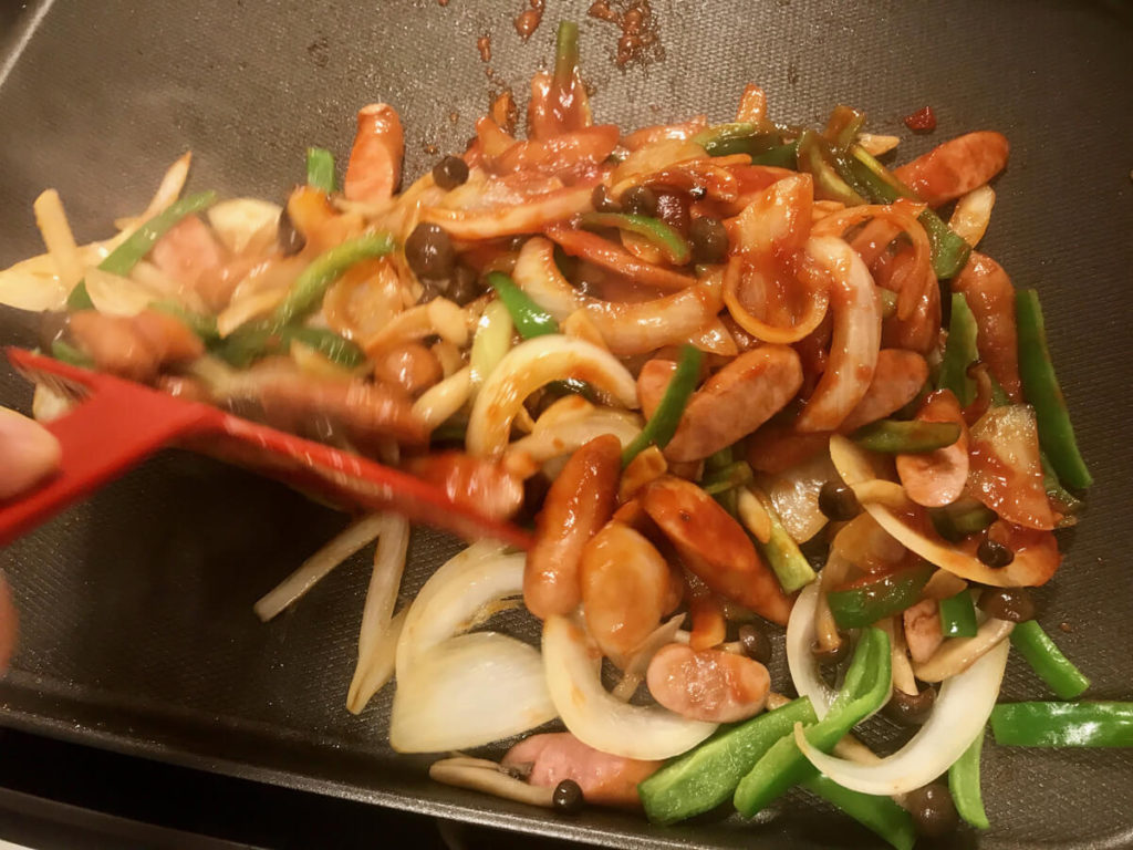 鉄板ナポリタンのレシピ_4