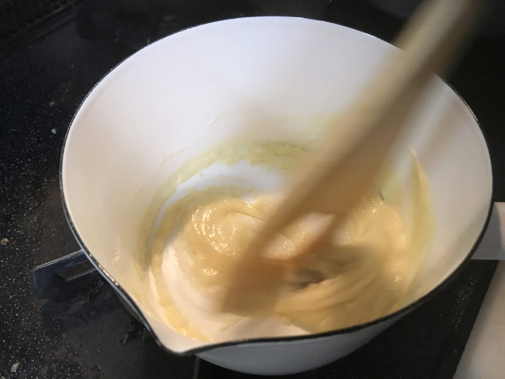 生ハム、坊ちゃんかぼちゃのマカロニグラタンのレシピ_5