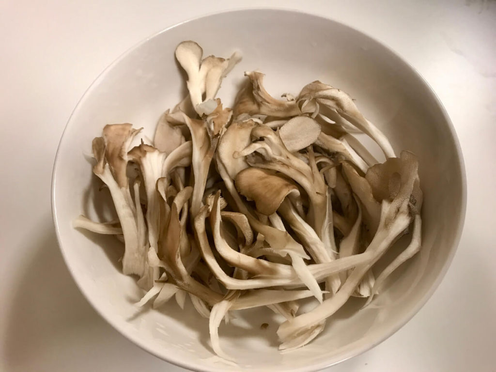 舞茸生ハム包みらっきょう胡桃のせのレシピ_1