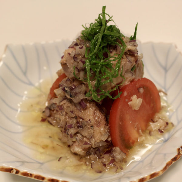 【レシピ】オリーブオイル香る鯖サラダ