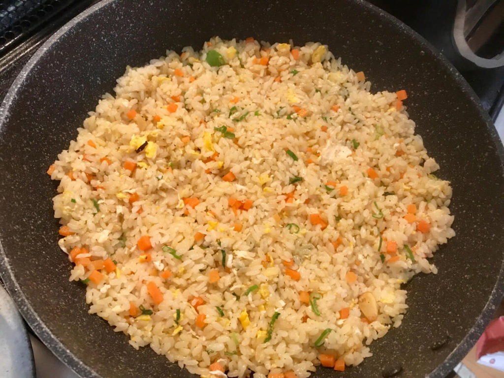 オリーブオイルでガーリックライスのレシピ_3