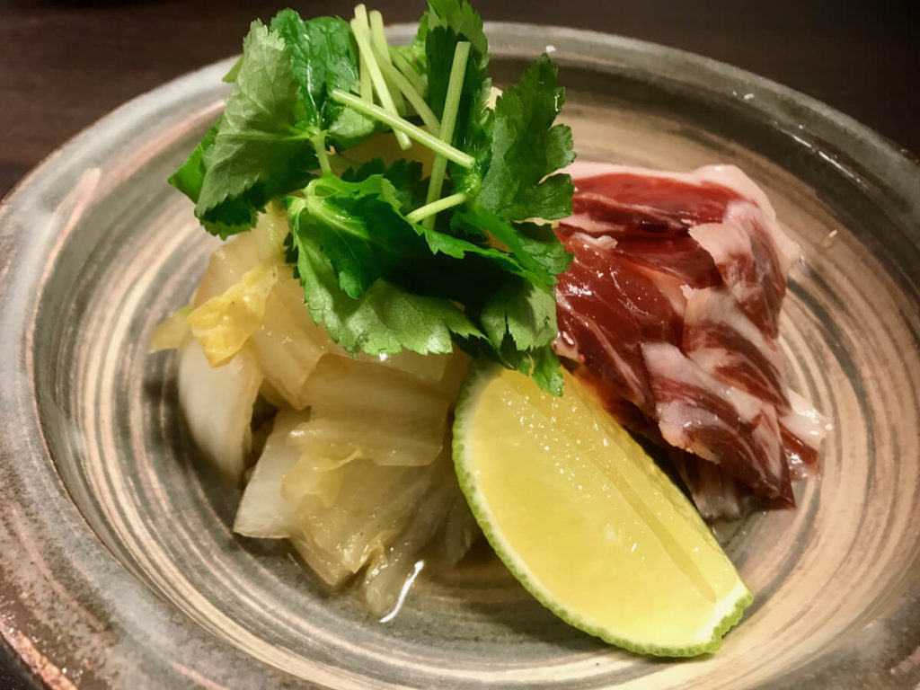 白菜の炊いたんと生ハムのレシピ_完成