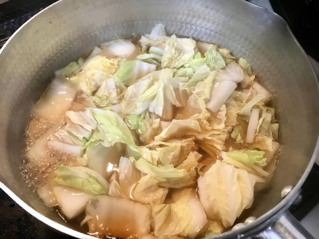 白菜の炊いたんと生ハムのレシピ_3