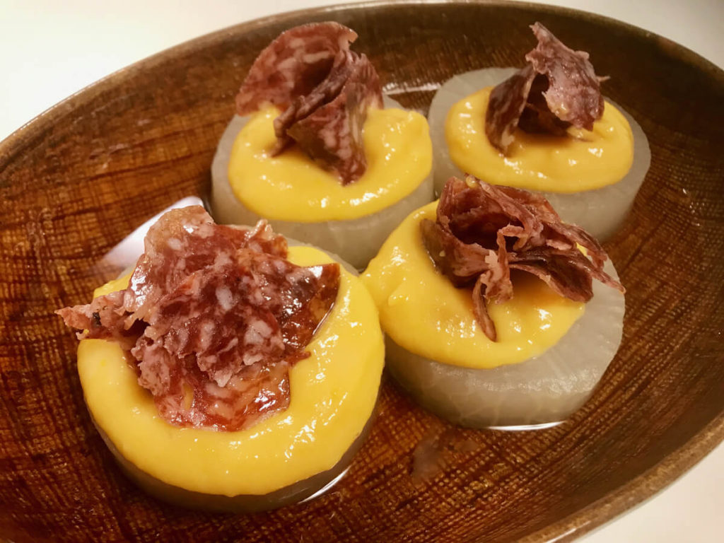 ふろふき大根、サラミ入り玉味噌のレシピ_完成