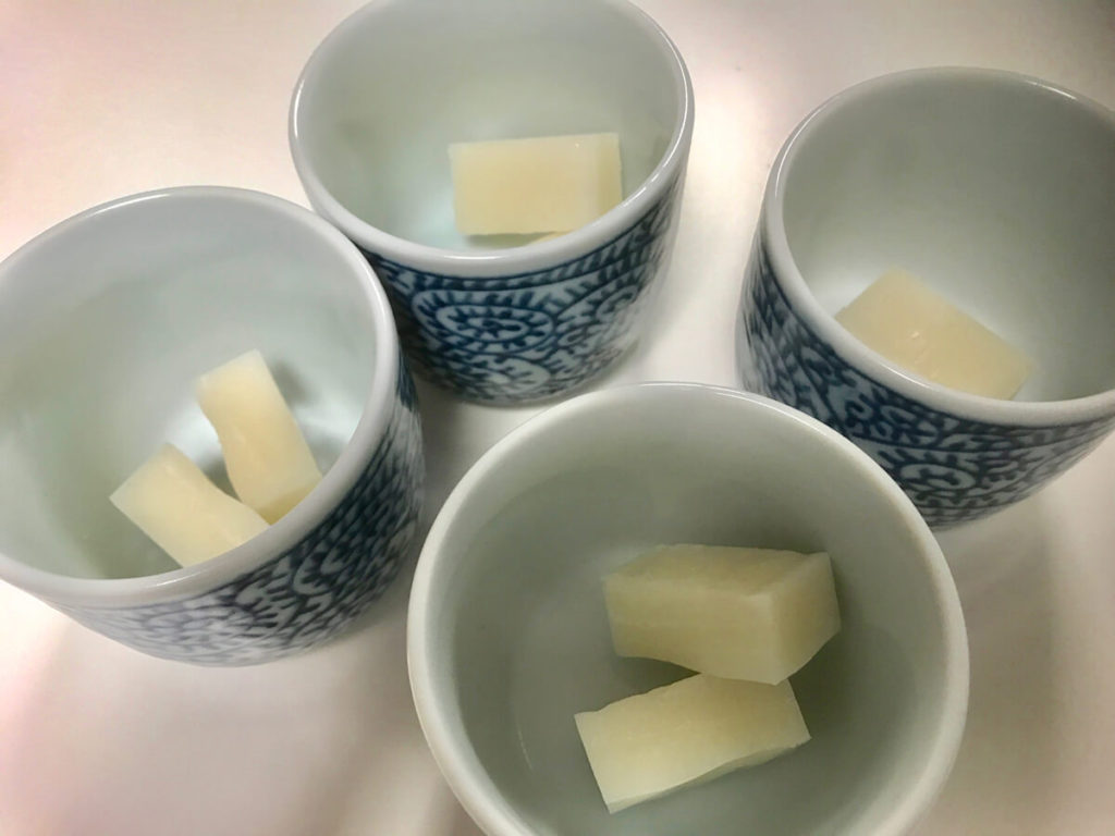 餅入り茶碗蒸し チョリソと菜の花の餡_1