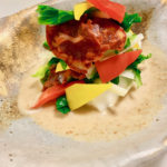 チョリソとうるいの和風ごまドレ和えのレシピ_完成