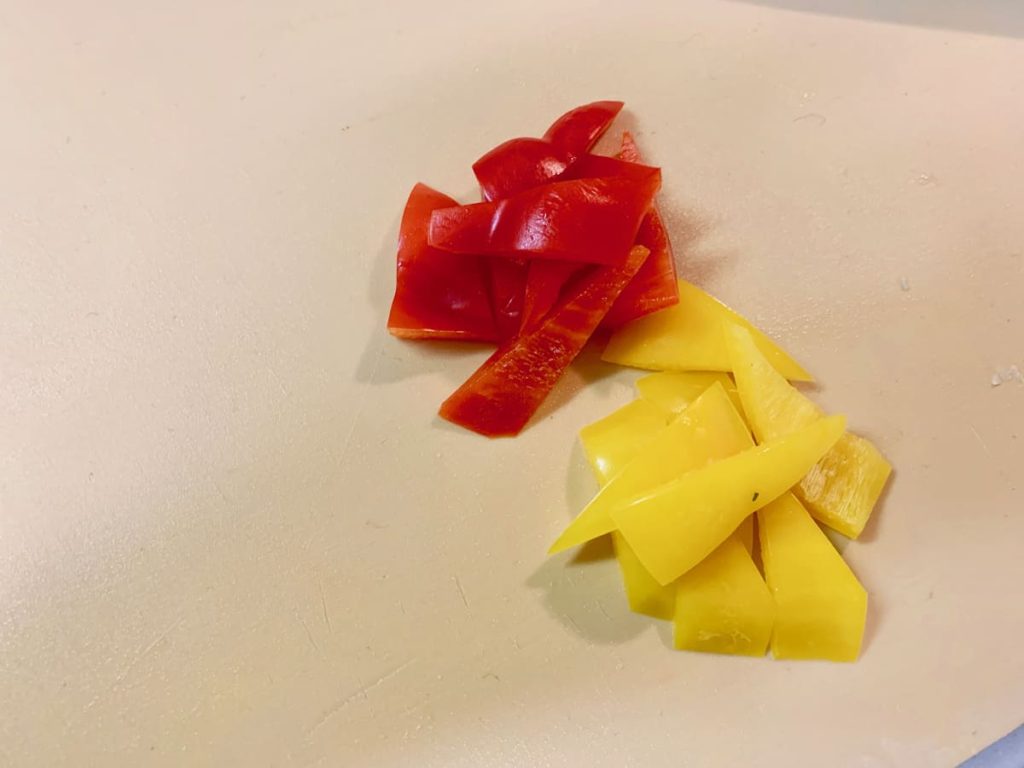 チョリソとうるいの和風ごまドレ和えのレシピ_1