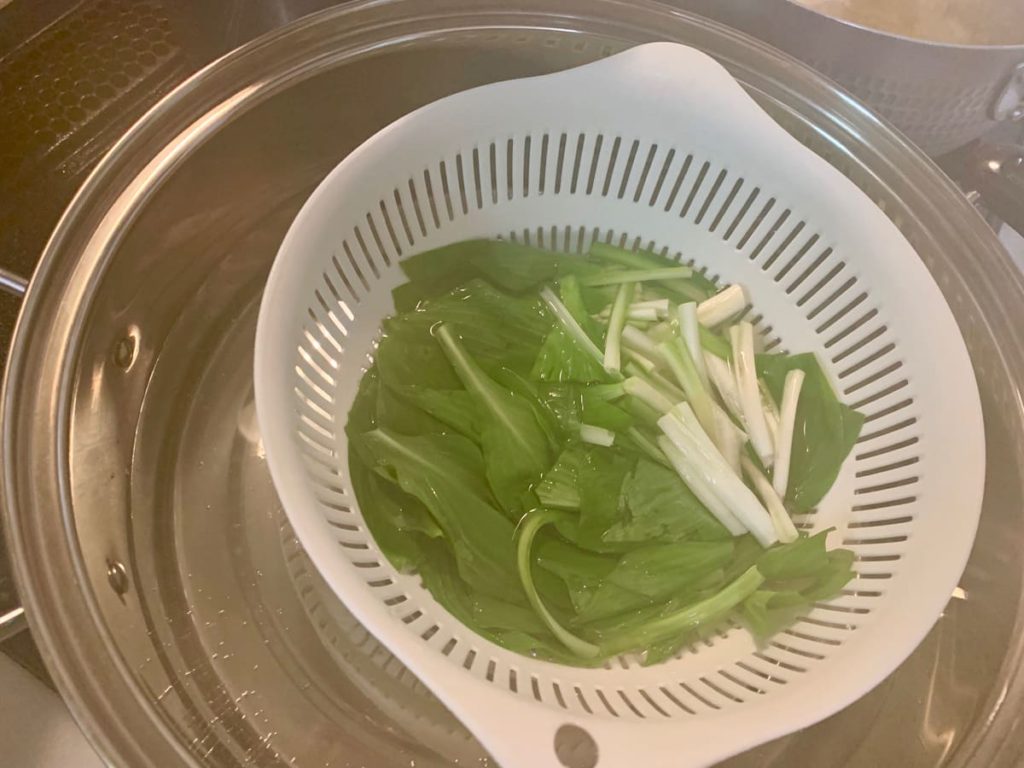 チョリソとうるいの和風ごまドレ和えのレシピ_5