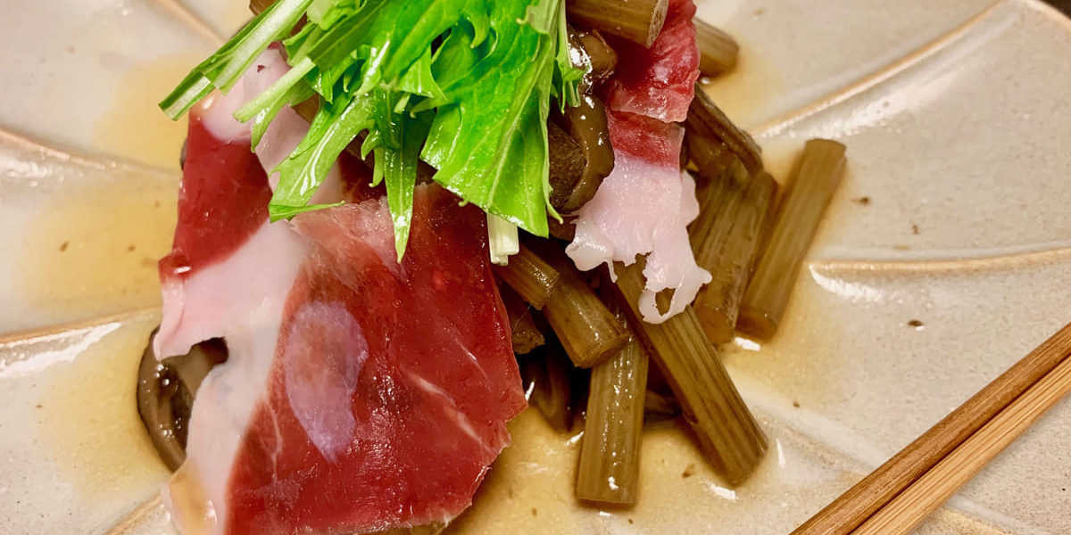 山蕗と干し椎茸の炊いたんのレシピ_完成