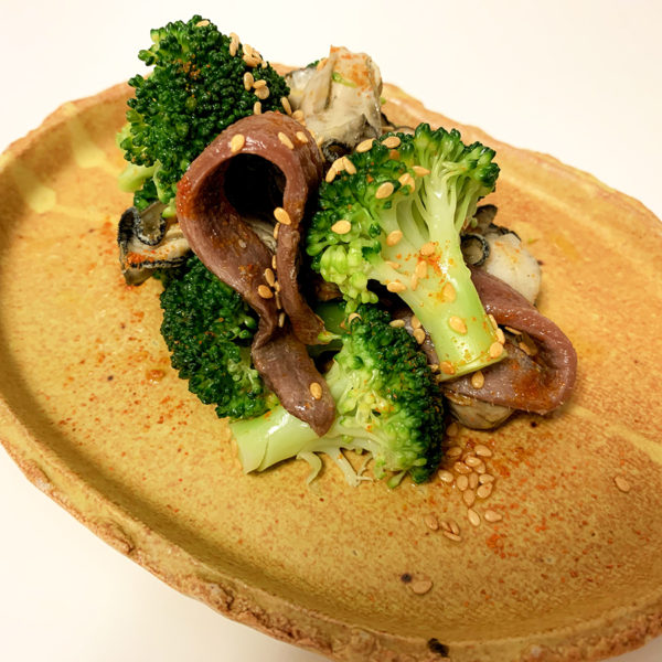 【レシピ】ブロッコリーと牡蠣、アンチョビのピリ辛和え