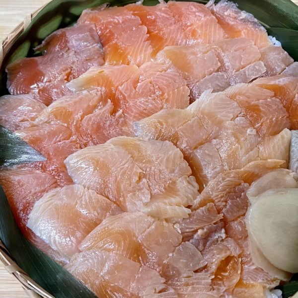 【レシピ】琵琶ます押し寿司