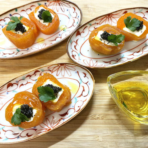 【レシピ】あんぽ柿とクリームチーズ