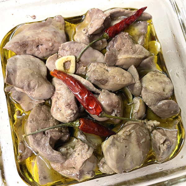 【レシピ】鶏レバーオイル漬け