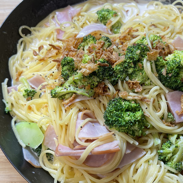 【レシピ】ブロッコリーのクリームパスタ