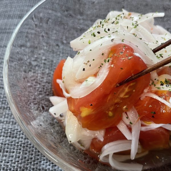 【レシピ】オリーブ香るトマトマリネ