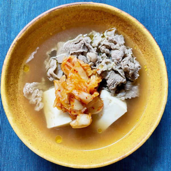 【レシピ】牛肉のキムチ鍋風