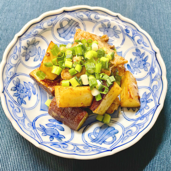 【レシピ】豚とサツマイモの辛味噌炒め