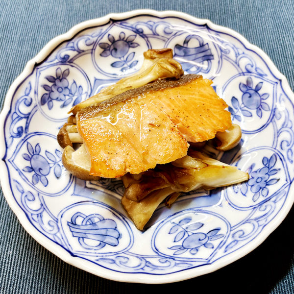 【レシピ】サーモンとキノコのマリネ